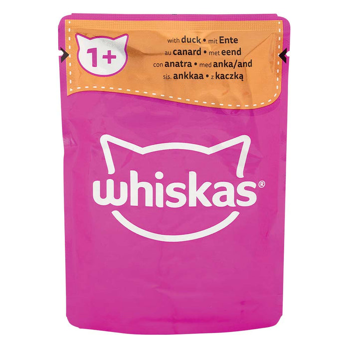Whiskas 1+ Poultry Feasts In Jelly Adult Wet Cat Food Pouches 85g x 40 Pack