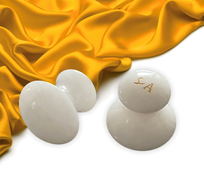 White Jade Mushroom Gua Sha Set - Skin Artisan