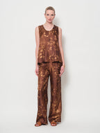 Wide Silk Trousers