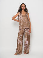 Wide Silk Trousers