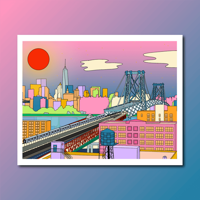 Williamsburg Bridge NYC Art Print