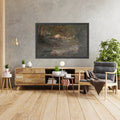 A framed image of