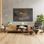 A framed image of