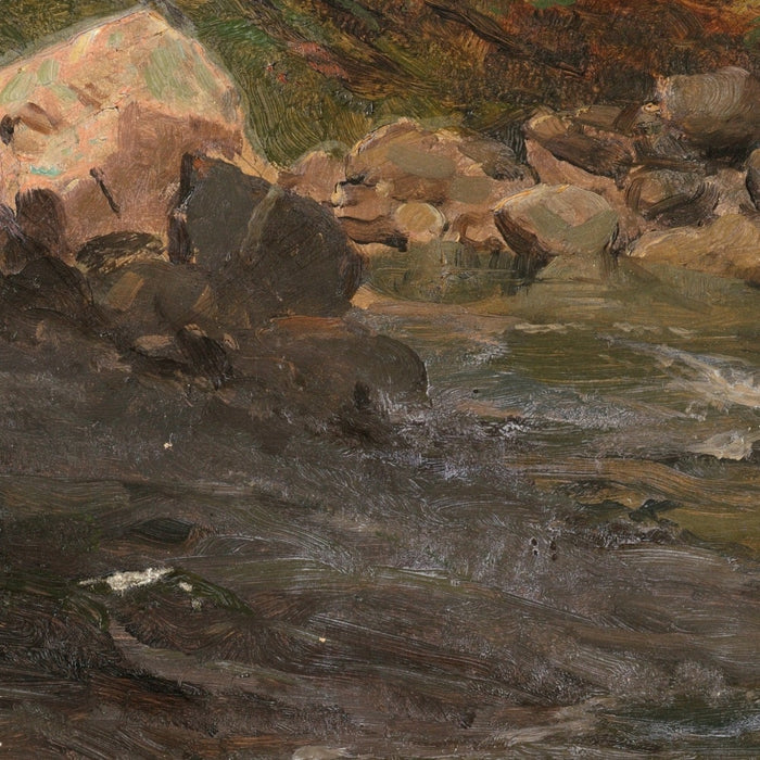 Woodland Stream by Frederic Edwin Church, 1850