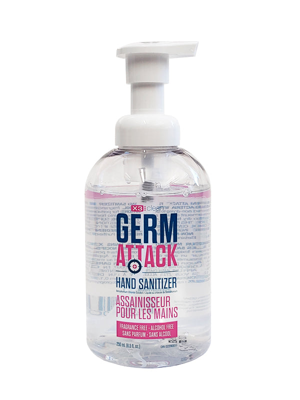 X3 Clean Germ Attack Alcohol Free Hand Sanitizer - 250ml