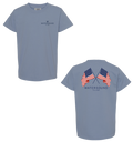 Youth Washed Denim Flag Tee