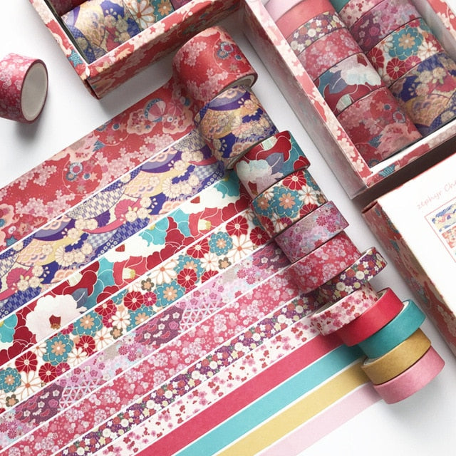Zephyr Cherry Blossom Washi Tape Set - Limited Edition - Original Kawaii Pen